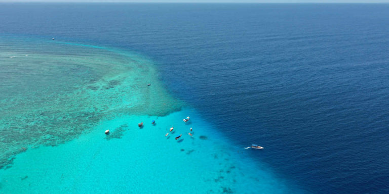 Mnemba Atoll Marine Park aerial photo